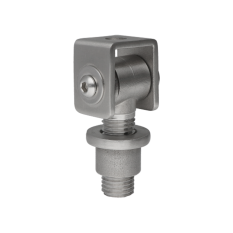 Navařovací pant M16, otevíratelný 90°, nastavitelný 1D, broušená nerez / AISI 304