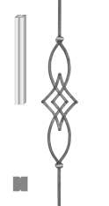 Tyč 12 x 12 mm, 970 x 170 mm