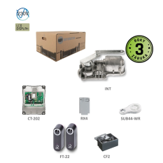 UNDERKIT podzemný pohon pre jednokrídlovú bránu do 3m / krídlo so základovou krabicou 1x CF, 1x INT, 1x CT-202, 1xRX4, 1 pár FT-32, 1x SUB-44WR