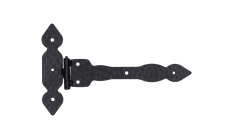 Kování ozdobné, 148x218x3mm, povrch RAL9005 matná