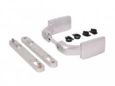 LOCINOX® 3006FIX eloxovaná hliníková kľučka,pár,pre 40mm,50mm,60mm profil,možnosť fixácie,použitie vo všetkých hliníkových kompletov zámkových krabíc LOCINOX