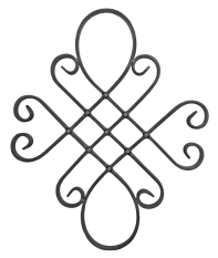 Ornament 400x410 mm, 16x8 mm