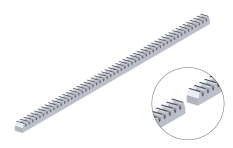 Hřeben kov 30 x 30 x 1000 mm, M6, max do 5000 kg