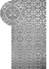 Plech pozinkovaný, 2000x1000x1,2mm - listy, 3D vzor