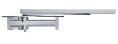 Skrytý hydraulický zavírač, max dveře 1200mm 65kg, Al, šedá