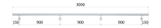 Madlo ø 42.4mm, L-3000mm, broušená nerez AISI304