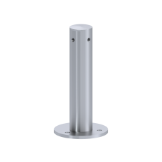 Příruba (rohová) na fasádní lankovou stěnu, odsazení 200 mm, se dvěma vnitřními závity M8, broušená nerez K320 / AISI 304