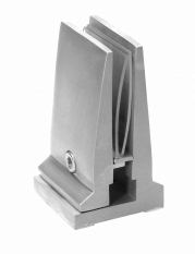 Nerezové vrchní kotvení pro skleněnou výplň 10-12 mm, broušená nerez K320 /AISI304