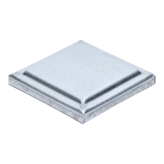 Stříška plechová plochá, pozinkovaná, 100x100x1,5 mm