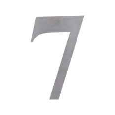 Číslo domovní 7  (127x1.5mm), s 3M páskou, broušená nerez K320/AISI 304
