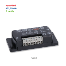 Externí přijímač 2 kanálový, pevný kód, 433,92MHz
