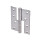 Nerezové panty 2ks (levé), 100x88x2.5mm, max. nosnost: 80 kg (2 panty), broušená nerez K320 /AISI304