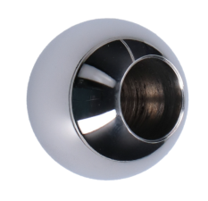 Koule koncová ø 25mm na trubku ø 12mm, otvor ø 12.2mm, leštěná nerez /AISI304