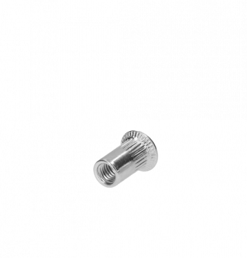 Nerezová nitovacia matica M10, zapustená hlava, ryhovaný driek, AISI304 - Závit: M10