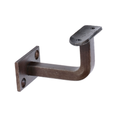 Držák madla na zeď s obdélníkovou kotevní deskou - 70x40mm (pevný, na trubku ø 42,4mm), odsazení 70 mm, ocel bez povrchové úpravy