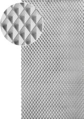 Plech pozinkován 2000x1000x1,2mm - JEHLANY, 3D efekt