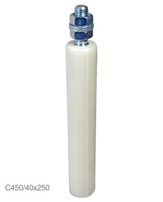 Nylonový vodící váleček ø42, H-250mm, závit M18 pro horní vedení posuvné brány