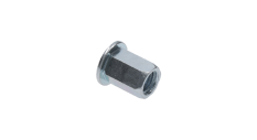 Nýtovací matice M5/0.3-2.5/ plochá hlava, hex, L=13.5mm