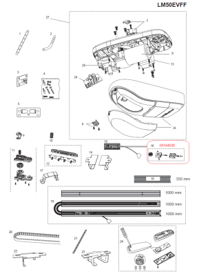 041A4038 napínací mechanismus kolejnice