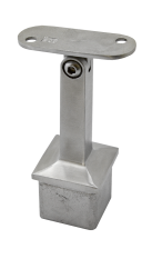 Držák madla s kloubem / plochý (64x81mm), broušená nerez K320 / AISI304