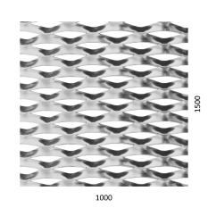 Tahokov Al, kosočtvercové oko: 110x52mm, mostík: 24mm (1000x1500x2mm), orientace oka: rozměr oka 110mm je rovnoběžná s rozměrem tabule 1000mm