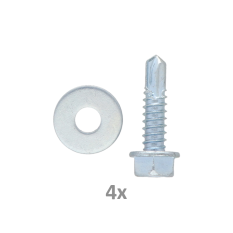 Set skrutiek s podložkami pre hrebeň nylon-kov CREM-P4