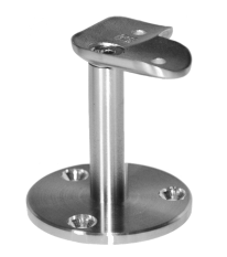 Držák madla (90 ° úhel) na trubku ø42,4 mm, broušená nerez K320 / AISI30