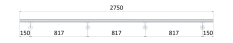 Madlo ø 42.4mm, L-2750mm, leštěná nerez AISI304
