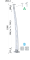 Nerezový vypalovaný sloup, vrchní kotvení, 8děrový