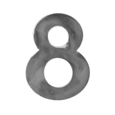 Číslo domovní 8, 120x80x3mm hladké, bez povrchové úpravy