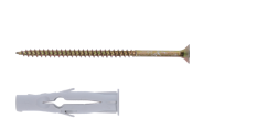 Hmoždinka rozperná 6x35 s vrutem 3.5x45 se zápustní hlavou PZ2