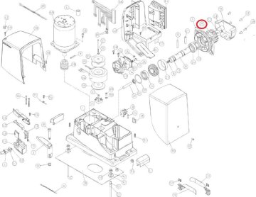 PD0710A0000 Pastorok Z=15 M4 pre mnoho NICE pohonov