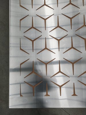 AL plech, vzor 9131, 1000x2000x3mm, bez povrchovej úpravy