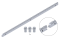 Hřeben kovový 30 x 12 mm, L - 1000 mm, M4, maximálně do 2200 kg, 3x úchyt+šrouby, pozinkovaný se zámkem