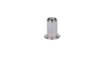 AISI304 nýtovací matice M4, rýhovaný dřík, L = 12,2 mm