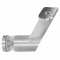 Držák madla pevný na trubku ø42,4 mm, s uchycením na sklo 6-21,52 mm, broušená nerez K320 / AISI304