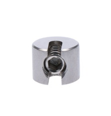 Úchyt pro nerezové lanko ø3-4 mm, broušená nerez K320 /AISI304