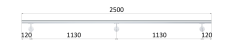 Madlo ø 42.4mm, L-2500mm, leštěná nerez AISI304