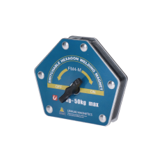 Svařovací magnet / svařovací úhel, vypínací, zatížení 40kg, měřící úhly: 30°, 45°, 60°, 75°, 90°, 105°, 135°, feritový
