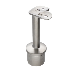 Držák madla pevný na trubku ø 42,4 mm (78x64 mm, 90° úhel), nerez broušená K320 / AISI304