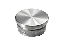 Ukončení - zátka na trubku ø 33.7mm, broušená nerez K320 / AISI304