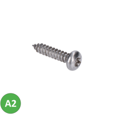 Nerezový šroub samořezný 4,2 x 19 mm, půlkulatý, AISI 304
