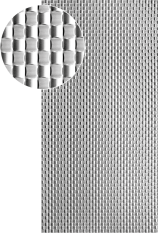 Plech pozinkovaný, 2000 x 1000 x 1,2 mm, 3D vzor pletenina