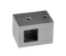Držák čtyřhranného profilu 10x10 mm, plochý, (30x22 mm), broušená nerez K320 / AISI304