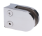 Svorka skla na trubku ø 42.4mm (63x45x27mm), leštěná nerez /AISI304, balení neobsahuje gumičky na sklo