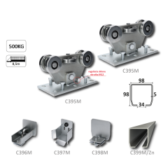 MEDIO samonos do 500 kg, profil 98 x 98 x 6000 mm, Zn