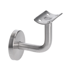 Držák madla se zkrácenou vzdáleností od zdi - na trubku ø 42.4mm s krytkou, broušená nerez K320 /AISI304