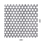 Děrovaný plech kruhový přesazený Zn, otvor: ø 10 mm, rozteč: 15 mm, (1000x2000x1 mm)