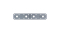 Plochá spojka 200x35mm, 2,5mm pozink, počet děr o průměru 5mm-16ks, 11mm-4ks