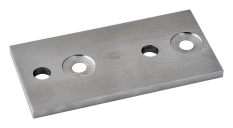 Deska na boční kotvení sloupu (120x60x6mm) broušená nerez K320 / AISI304